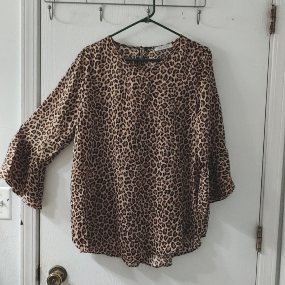 Leopard print blouse